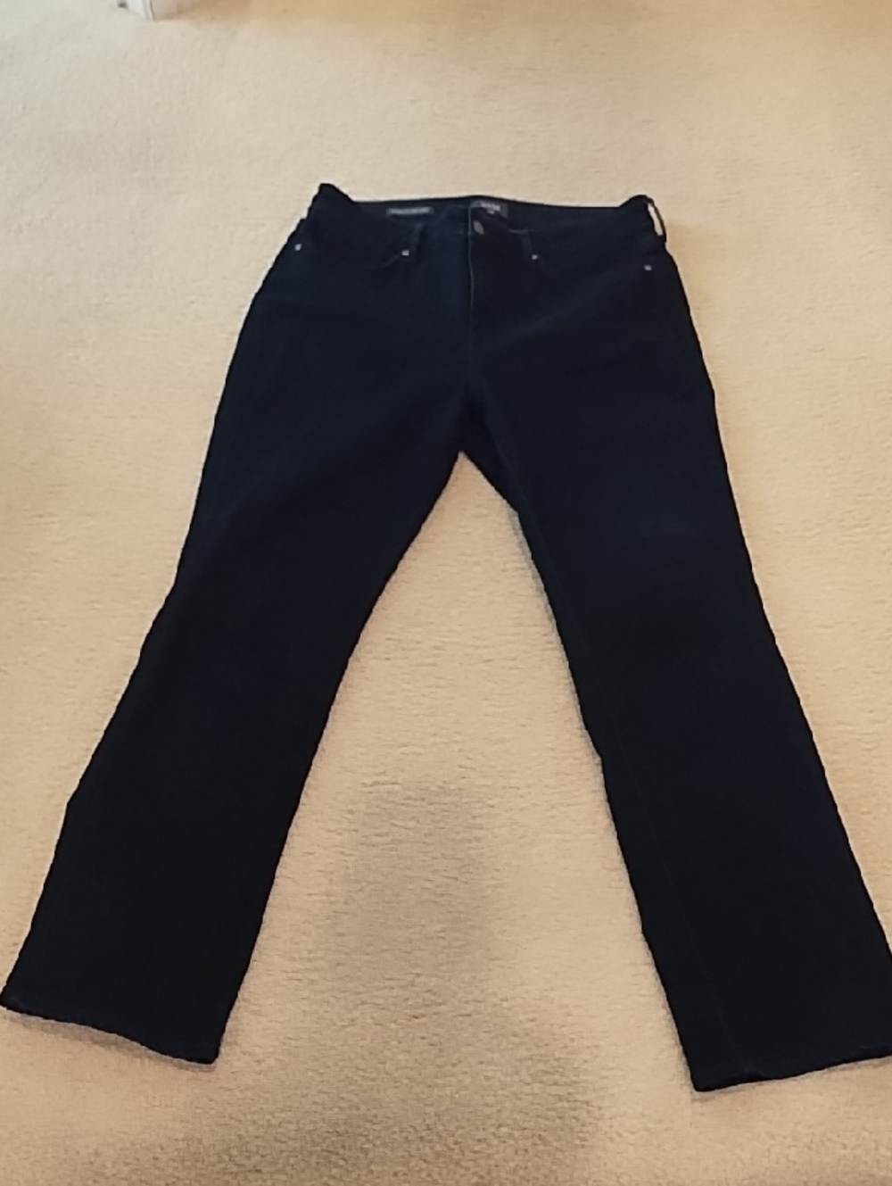 NYDJ Women's Boot Cut Jeans in Dark Blue.